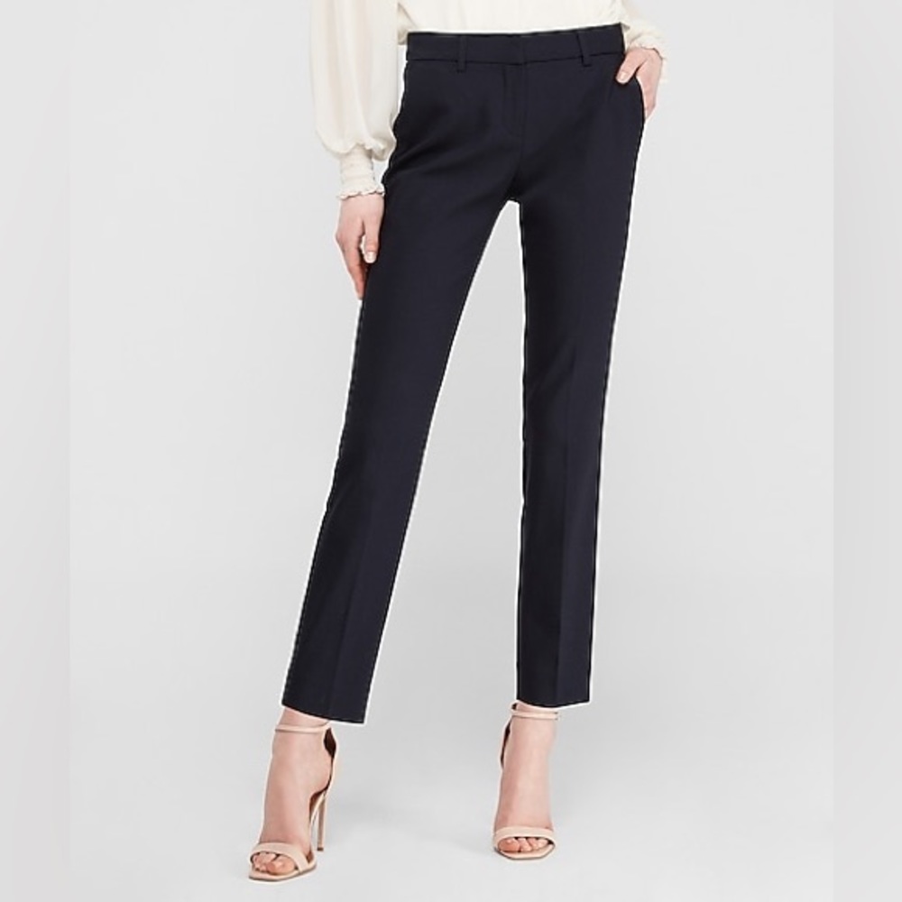 Express Columnist Skinny Mid Rise Ankle Dress Pant (Stretch+)